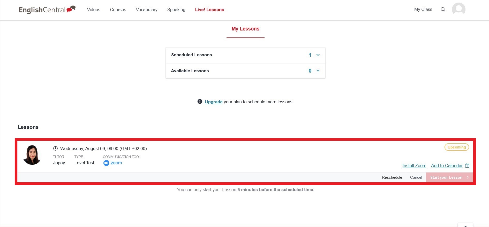 How can I reschedule my Level Test (LT)? Spot On Learning